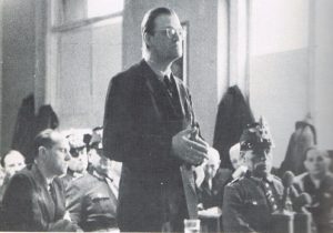 Alfred Delp before the People's Court, January 9, 1945